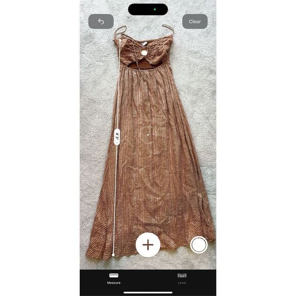 NWT Anthropologie Faithfull the Brand Cutout Linen Maxi Dress Size 12 $339 A25 - Picture 11 of 11